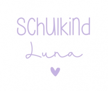 Schulkind Bügelbild